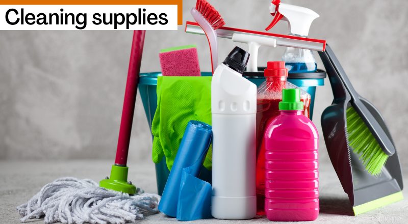 Cleaning supplies